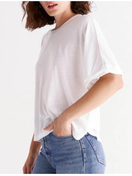 Z Supply Tops - Z Supply Ines Classic Women's White Crewneck Tee